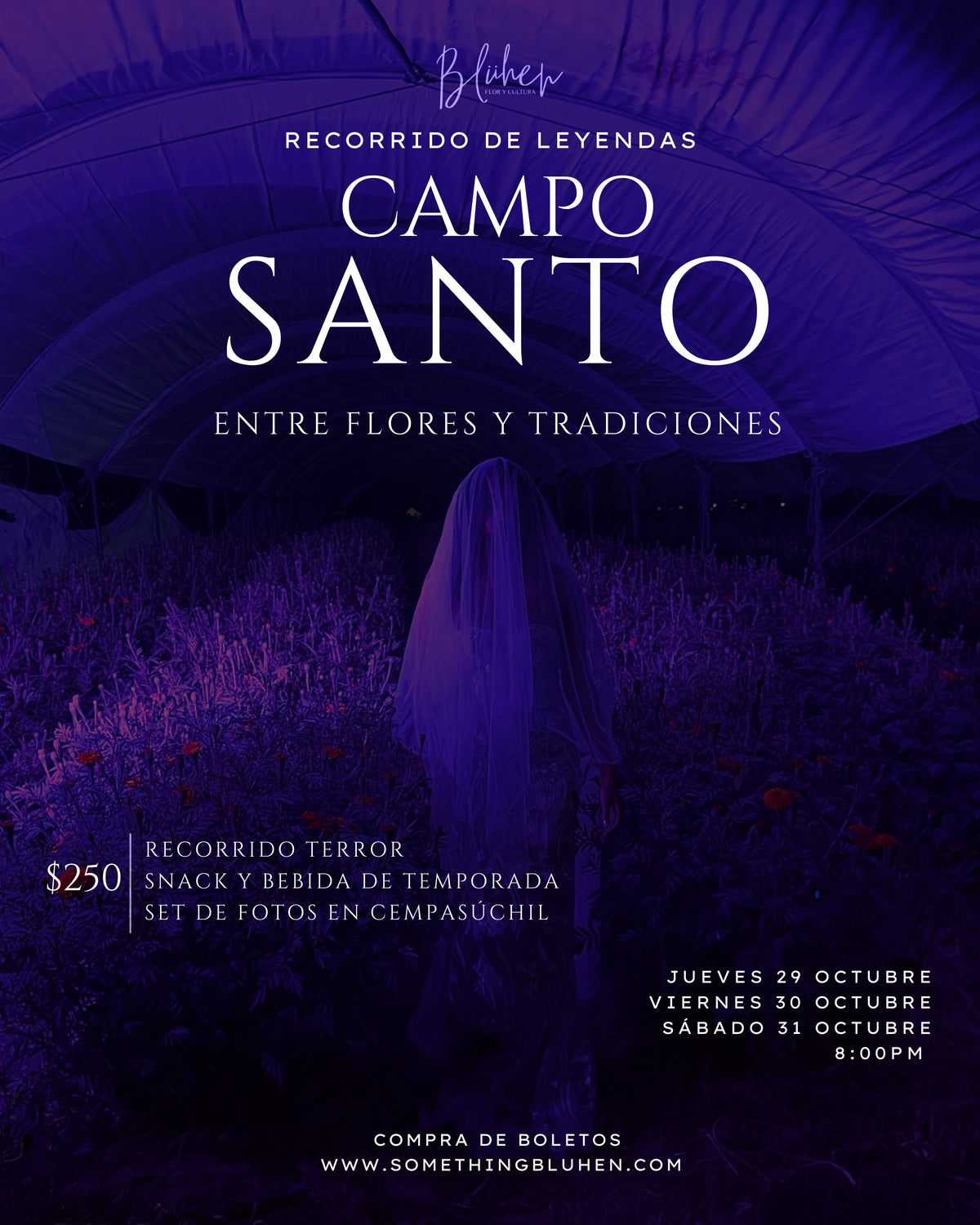 Recorrido de Leyendas Campo Santo, entre flores y tradiciones