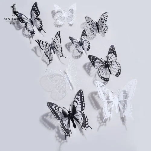 Mariposas Blanco y Negro